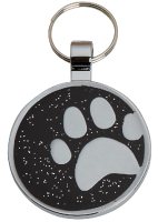 R5610 Black Paws Pet Tags - Engravable & Gifts/Pet Tags