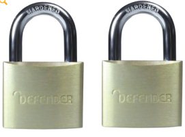 DFAL4T Squire Defender 40mm Aluminium Padlock Twin Pack - Locks & Security Products/Padlocks & Hasps