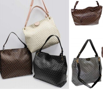 JBFB318 Mixed Pattern Bags 35 x 32 x 13cm - Leather Goods & Bags/Leather Bags