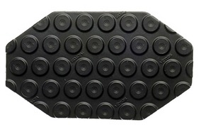 Vibram 7130 New Boulder Idrogrip 4.5mm Soling Black, 93x64cm