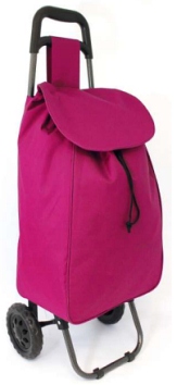 JBST06 Pink Shopping Trolley 56cm x 31cm x 22cm - Leather Goods & Bags/Shopping Trolleys
