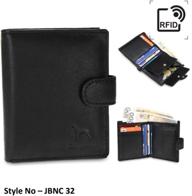 JBNC32 Ridgeback Black Leather Wallet RFID
