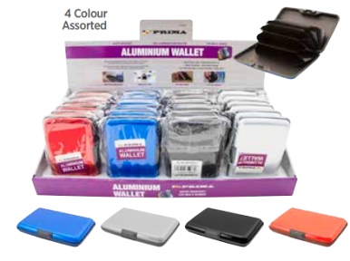 41431C Credit Card Case (Counter Display Pack 24) assorted colours - Leather Goods & Bags/Wallets & Small Leather Goods