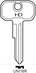 IKS UNI16R Silca - Keys/Cylinder Keys- Specialist