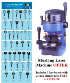 **Mustang TM303 Laser Key Machine SPECIAL OFFER - Key Machines/Laser Key Machines