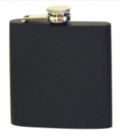 X57222 6oz Flask Matt Black in gift box - Engravable & Gifts/Flasks