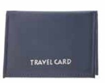 1500 Grained PU Travel Card Holder