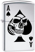 ZIPPO 60005772 250-086160 Ace of Spade Skull