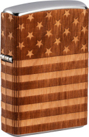 ZIPPO 60005671 49332 Woodchuck Wrap American Flag - Zippo/Zippo Lighters