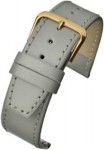 R628S Grey Stitched Calf Leather Watch Straps - Watch Straps/Budget Straps