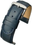 W103P Blue Padded Calf Leather Watch Strap - Watch Straps/Main Range