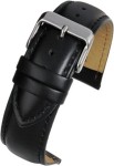 W920 Black Heavy Padded Calf Leather Watch Strap - Watch Straps/Main Range