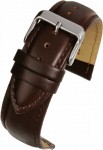 W921 Brown Heavy Padded Calf Leather Watch Strap - Watch Straps/Main Range