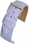 WH882 Light Purple Croc Grain Leather Watch Strap