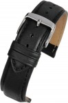 WH890 Black Superior Padded Leather Watch Strap