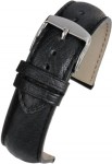 WH892 Black Superior Vintage Grain Leather Watch Strap - Watch Straps/Main Range