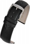 WH900 Black Superior Supple Padded Leather Watch Strap