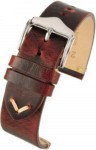 WV107 Red Vintage Leather Watch Strap