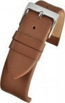 WX101 Watch Straps Calf Leather Tan Extra Long (Single)