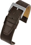 WX105S (WX300) Watch Straps Calf Stitched Leather Brown Extra Long