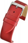 WX107 Watch Straps Calf Leather Red Extra Long (Single) - Watch Straps/Main Range
