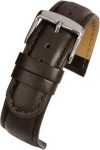 WX155P Watch Straps Calf Padded Leather Brown Extra Long - Watch Straps/Main Range