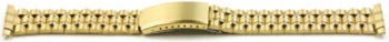 3979G Gold PVD Plated Watch Bracelet with Telescopic Ends - Watch Straps/Metal Bracelets