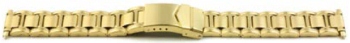 3982G Gold PVD Plated Matt Finished Watch Bracelet with Telescopic Ends - Watch Straps/Metal Bracelets