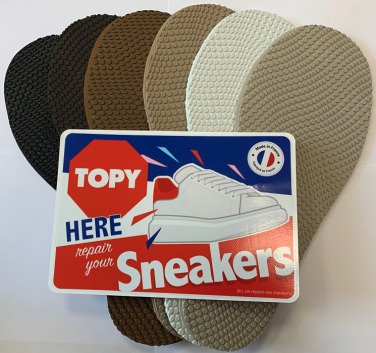Topy Croco Soles 4mm (6 pair pack) Assorted Colours 37cm - 14.1/2 - Shoe Repair Materials/Units & Full Soles