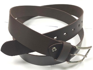 Sports (Shoulder) Leather Belt Brown 40mm Extra Long