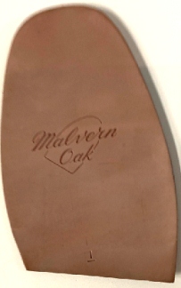 Malvern Oak leather 1/2 Soles 5mm size 12 (10 pair) - Shoe Repair Materials/Leather Soles
