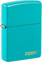Zippo 60005827 49454ZL Flat Turquoise Zippo Lasered - Zippo/Zippo Lighters