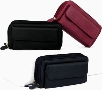 JBPS123 Nicole Brown Purse 17 x 9 x 5cm - Leather Goods & Bags/Purses