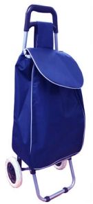 JBST06 Blue Shopping Trolley 56cm x 31cm x 22cm - Leather Goods & Bags/Shopping Trolleys