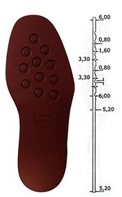 Vibram 2055 Eton Sole Brown (pair) - Shoe Repair Materials/Units & Full Soles