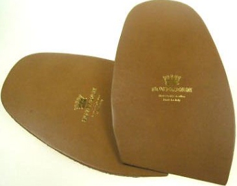 Sovereign Gold (Italian) Size 13 5.5mm Leather 1/2 Soles (5pair) - Shoe Repair Materials/Leather Soles