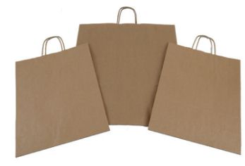 .....Extra Large (12 x 18 x 5) Brown Kraft Paper Carrier Bags with Twist Handles (pack 250)