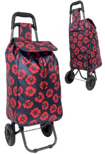 JBST06 Poppy Shopping Trolley 56cm x 31cm x 22cm - Leather Goods & Bags/Shopping Trolleys