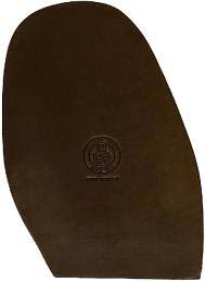 Dusini Lord Water Repellant Flex Oiled Oak Bark Dark Brown 5mm Leather 1/2 Soles Large (Single pair) - Shoe Repair Materials/Leather Soles