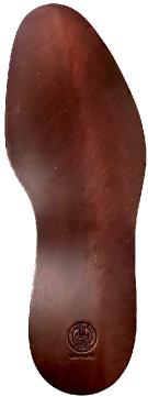 Dusini Lord 418 Repellant Flex Oiled Dark Brown Size 14 Leather Long Soles (pair) 5mm - Shoe Repair Materials/Leather Soles