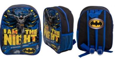 1000E29-9310 Batman Kids Back Pack 31cm x 24.5cm x 10cm