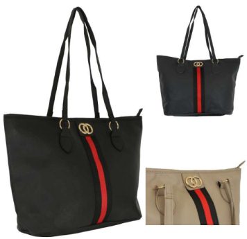*JBFB423 Nicole Brown Tote Bag - Leather Goods & Bags/Holdalls & Bags