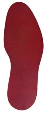 Dusini Lord 418 Red Size 12 Leather Long Soles (pair) 5mm - Shoe Repair Materials/Leather Soles