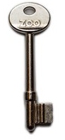 Hook 5442 Zoo Genuine GL077 3 lever RH bulleted - Keys/Mortice Keys