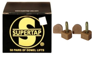 Supertap Original PU Tops 120 Pin Beige BOX of (50 pair)