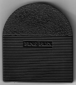 PVC Fine Flex Heels Black 8mm (10pair)