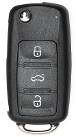 Hook 4473 kmr19110 Volkswagen/Seat/Skoda 3 button flip remote ID48 (5K0837202AD)
