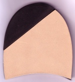 Leather 1/4 Rubbers Kensington 3.1/2 (10pair) - Shoe Repair Materials/Heels-Mens