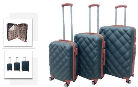 **JB2070 Set of 3 Luggage Dimensions: 29 / 25 / 20