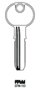 Hook 4497JMA STN-1D Dimple Key Blank for Standers - Keys/Dimple Keys